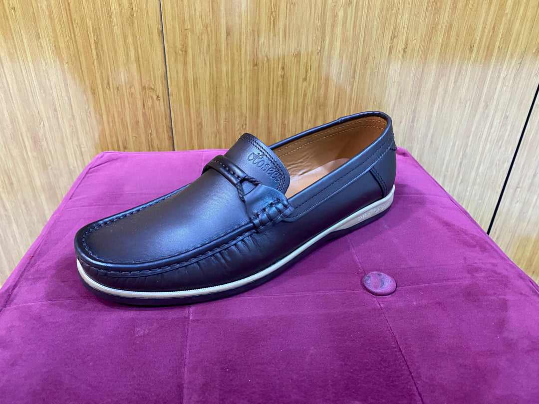 Mocassins Homme Confort et Style Décontracté – Marron Foncé