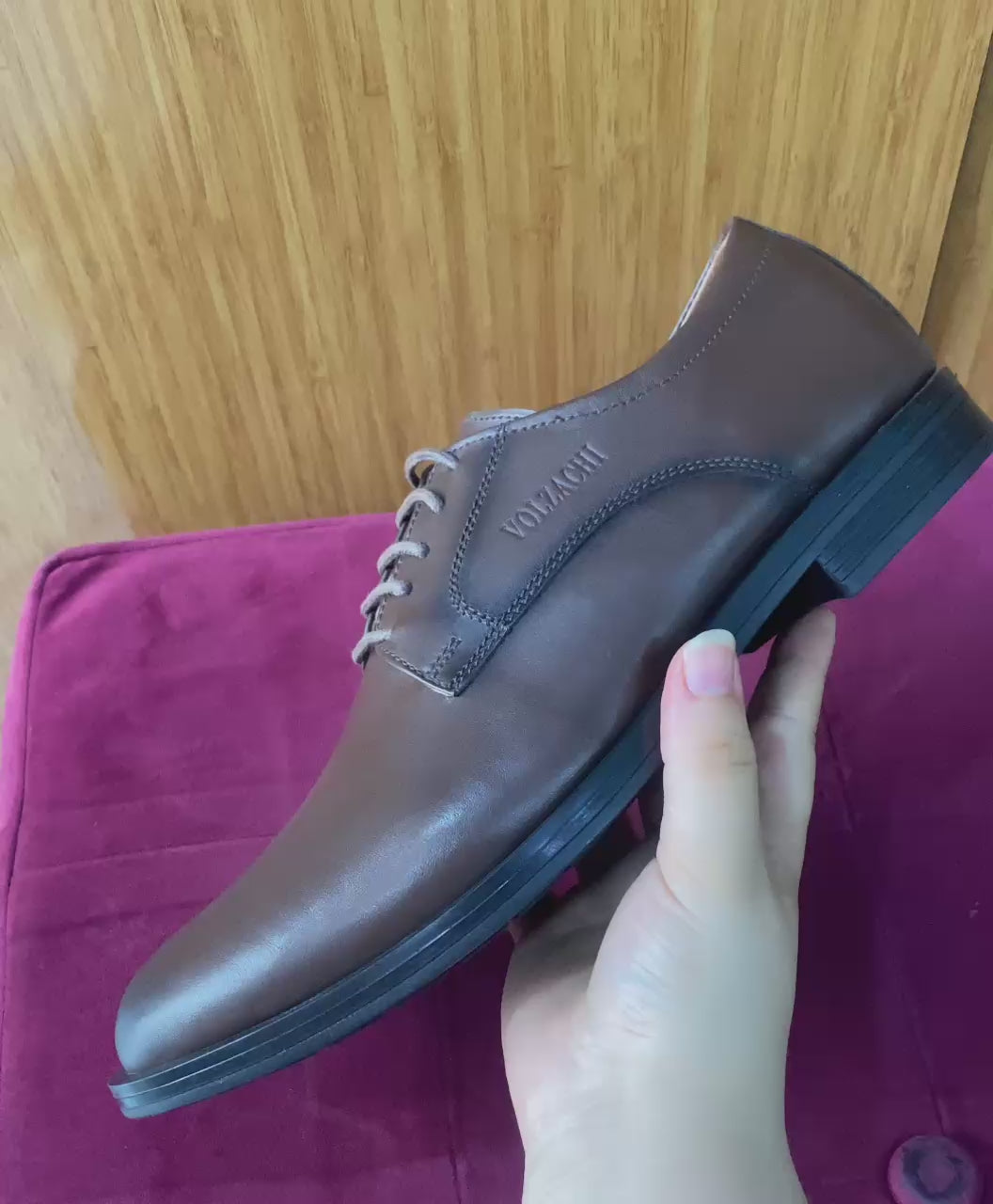Chaussures hommes chic semelle confort - marron
