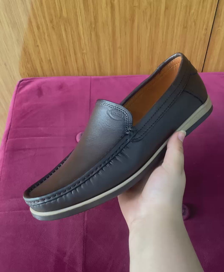 Mocassins Homme Confort et Style Décontracté – Marron Simple