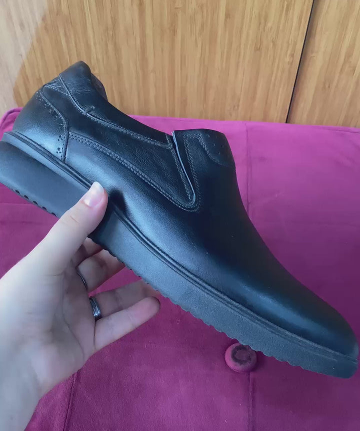 Chaussures hommes élégants confort NOIR